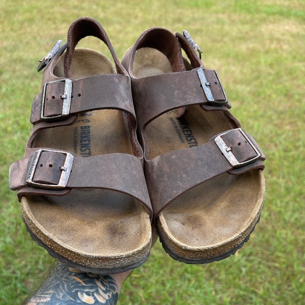 Birkenstock Men's Rustic Brown Sandals